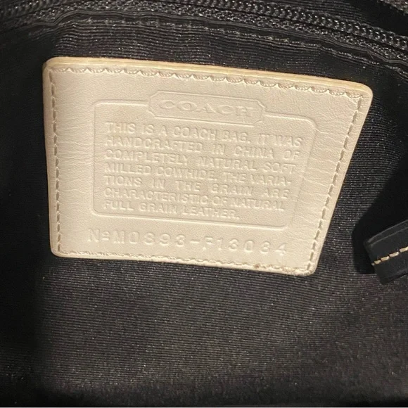 Coach Hampton Ivory Leather Satchel Shoulder Bag - Excellent Condition - Picture 10 of 11